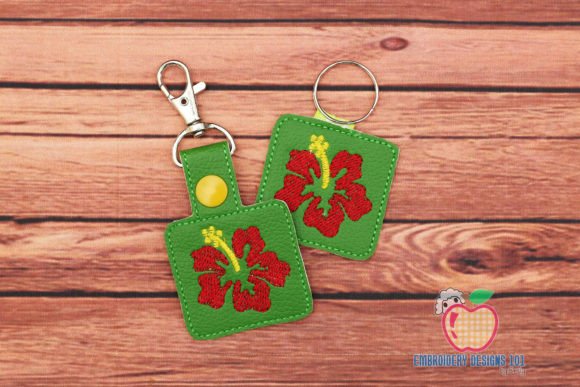 Beautiful Hibiscus ITH Key Fob Pattern: A Designer's Review
