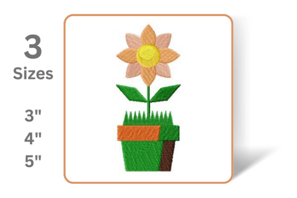 Flower in a Pot: A Craft Fair Embroidery Review
