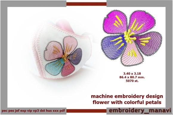 Flower with Colorful Petals: Seasonal Embroidery Review