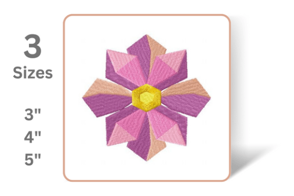 Geometric Flower Embroidery: A Seasonal Staple