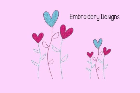 Hearts Are Blooming Design Review for Business Embroidery