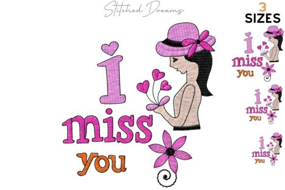 I Miss You Embroidery Design Review for Handmade Gifts
