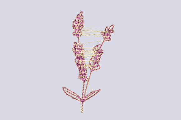 Lavender Flower: A Craft Fair Embroidery Review