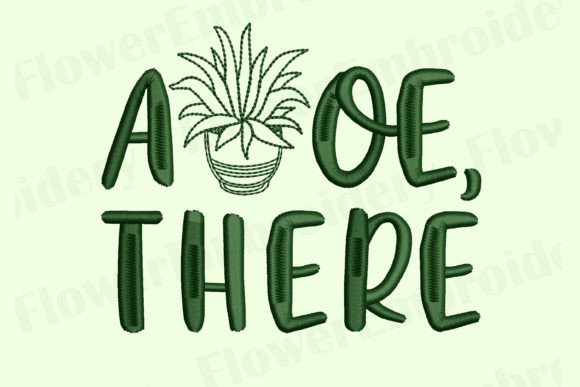 Review: Aloe There Embroidery Design for Merch