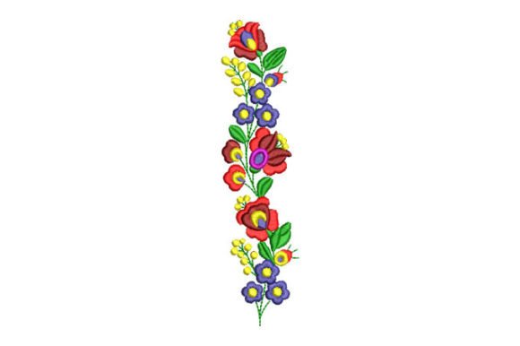 Reviewing Flowers with Colorful Leaves Artistic Embroidery