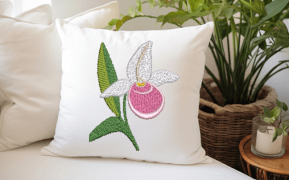 Reviewing Lady Slipper Minnesota Orchid for Gift Embroidery
