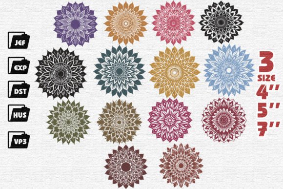 Set of 15 Mandala Sunflowers – A Designer's Craft Fair Review