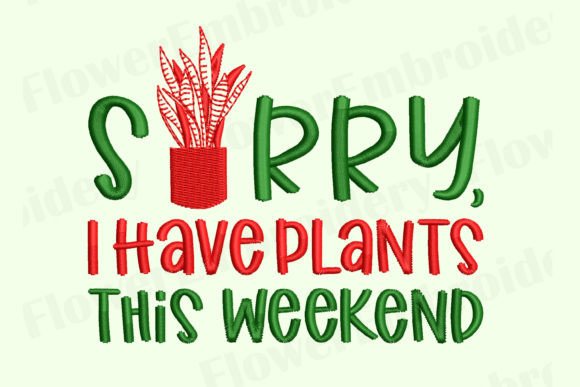 Sorry, I Have Plants This Weekend: Embroidery Review