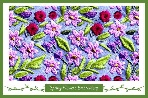 Spring Flowers Embroidery Digital Paper: A Designer’s Review