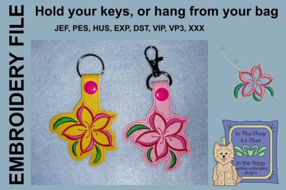 Swirly Flower Key Fob Review for Apparel Designers